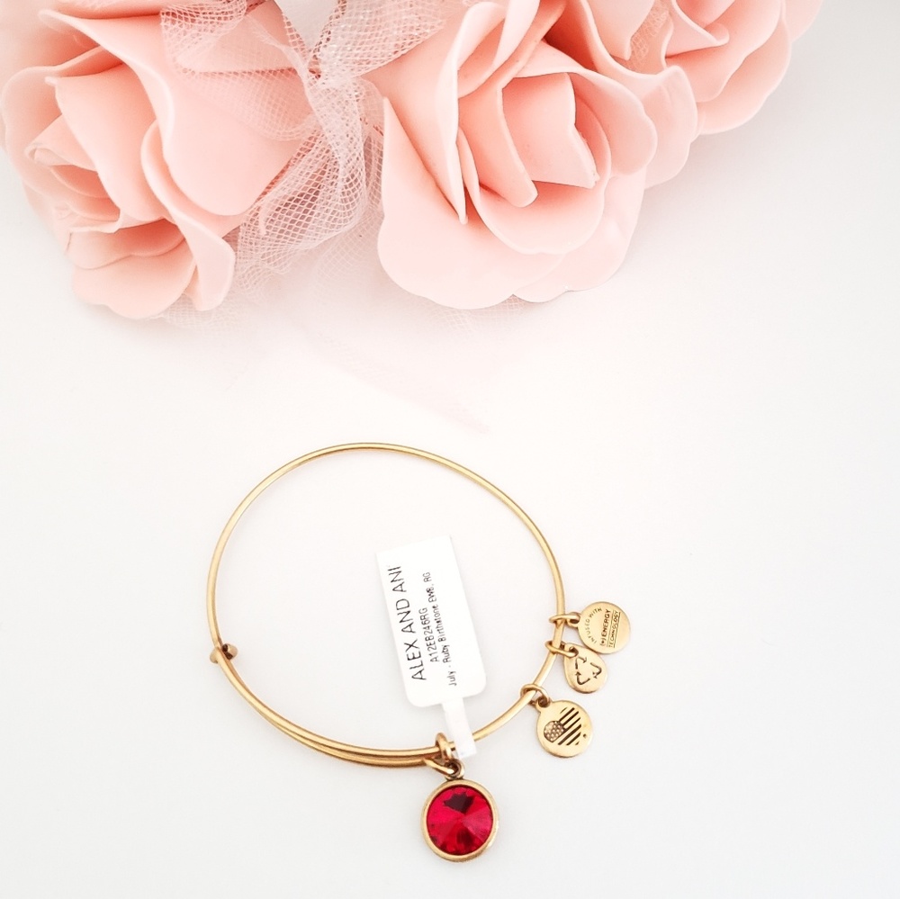 Alex and Ani July Birthstone Bangle Bracelet